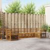 vidaXL Sofa-Sets 7 pcs Naturel Massief Acaciahout