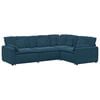 vidaXL Modulaire bank met kussens fluweel blauw