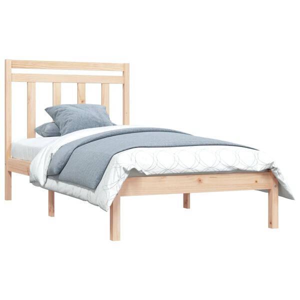 vidaXL Bedframe massief hout 100x200 cm