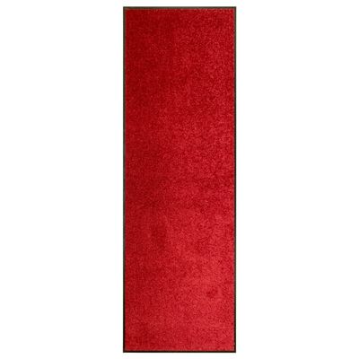vidaXL Deurmat wasbaar 60x180 cm rood
