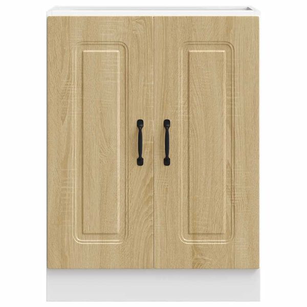 vidaXL Spoelbakonderkast Kalmar 60x46x81,5cm bewerkt hout sonoma eiken