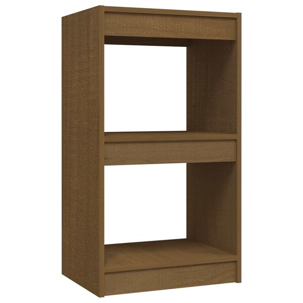 vidaXL Boekenkast 40x30x71,5 cm massief grenenhout honingbruin