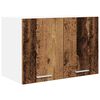 vidaXL Hangkast 2 pcs Oude Hout en Wit 60 x 31 x 40 cm Bewerkt hout