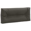 vidaXL Pallet Rugkussen VIANEN 100% Polyester Antraciet