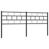 vidaXL Vervangend hoofdbord 180 cm metaal zwart