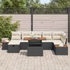 vidaXL Tuin Sofa Set 8 pcs Zwart poly rattan