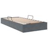vidaXL Opslag bed met matras Donkergrijs 90 x 190 cm Fluweel