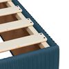 vidaXL Boxspring met matras fluweel blauw 200x200 cm