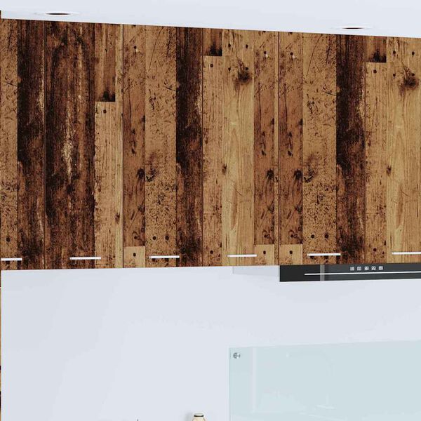 vidaXL Hangkast met opslag Oudhout 60 x 31 x 80 cm Bewerkt hout