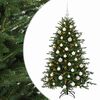vidaXL Kunstkerstboom met kerstbal 150 cm 150 LED's Warmwit