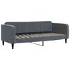 vidaXL Slaapbank onderschuifbed en lades 90x190 cm fluweel donkergrijs