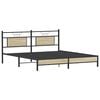 vidaXL Bedframe zonder matras hout sonoma eikenkleurig 183x203 cm