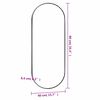vidaXL Wandspiegel 40x90 cm ovaal glas