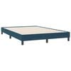 vidaXL Boxspring zonder matras fluweel donkerblauw 160x220 cm