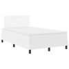 vidaXL Boxspringbed met matras Wit 120 x 200 cm Kunstleer