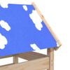 vidaXL Speeltoren Bruin 85 x 52,5 x 239 cm Massief grenenhout