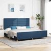 vidaXL Bedframe met hoofdeinde Blauw 200 x 200 cm Stof