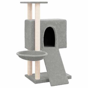 vidaXL Kattenmeubel met sisal krabpalen 96 cm lichtgrijs