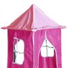 vidaXL Kinderhoogslaper met toren 80x200 cm massief grenenhout roze
