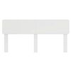vidaXL Hoofdbord Wit 200 cm Bewerkt hout