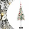 vidaXL Kerstboom met 150 LED met standaard Wit 120 cm PE en staal
