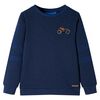 Kindertrui 140 gem&ecirc;leerd marineblauw
