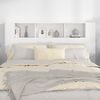 vidaXL Hoofdbordkast 160x18,5x104,5 cm hoogglans wit