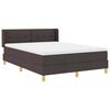 vidaXL Boxspringbed met matras Donkerbruin 190 x 140 cm Polyester