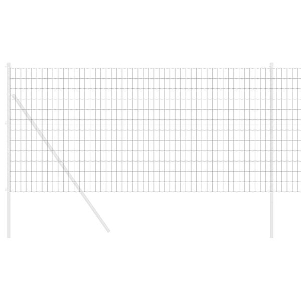 vidaXL Euro Hek Grijs 1.4 x 10 m PVC-gecoat ijzer