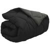 vidaXL Winter Dekbed Zwart en Anthraciet 220 x 155 cm Microfiber