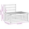 vidaXL Buiten bankenset 2 Stuk Naturel 182,5 x 63 x 73 cm