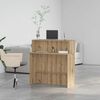 vidaXL Receptiebalie 100x50x103,5cm bewerkt hout artisanaal eikenkleur