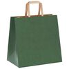 vidaXL Papieren zakken 50 st met hengsels 26x17x25 cm groen