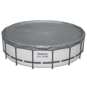 Bestway Zwembadcover &Oslash;4,88 m Rond Polyester Grijs