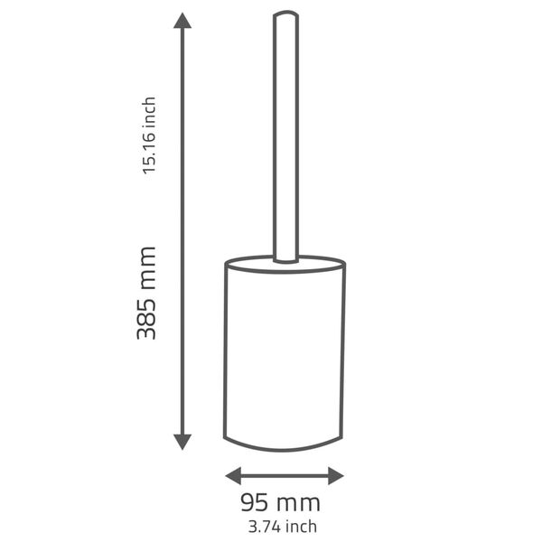 RIDDER Toiletborstel Brick zwart