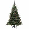 vidaXL Kunstkerstboom Groen 180 cm PVC en Metaal en Plastic