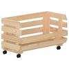 vidaXL Groentetrolley 37x30x80 cm massief grenenhout