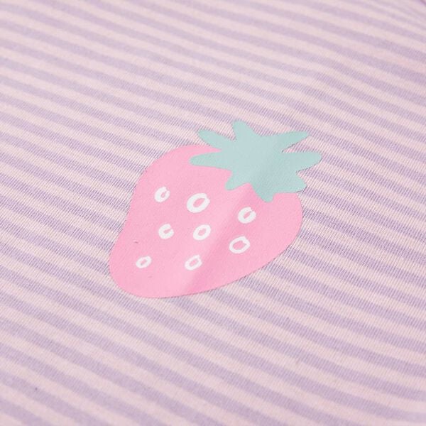 Kindershirt met mouwen met ruches 104 lila