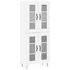 vidaXL Hoge kast 69,5x34x180 cm bewerkt hout wit