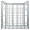 vidaXL Gabion Verhoogd Bed Zilver 50 x 100 x 100 cm