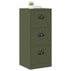 vidaXL Bestandenkast met lade Olijf Groen 45,5 x 42 x 106,5 cm