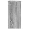 vidaXL Bijzettafel Grijs Sonoma 29,6 x 29,6 x 60 cm Bewerkt hout