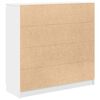 vidaXL Dressoir met lades 100,5x35x98,5 cm spaanplaat wit