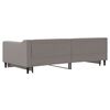 vidaXL Slaapbank met onderschuifbed 100x200 cm stof taupe