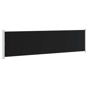 vidaXL Tuinscherm uittrekbaar 600x160 cm zwart