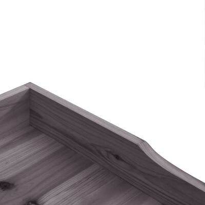 vidaXL Plantentafel met schap 78x38x82,5 cm vurenhout grijs