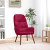vidaXL Relaxstoel fluweel wijnrood
