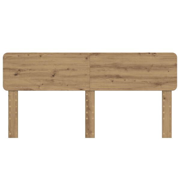 vidaXL Hoofdbord Artisan Eiken 200 cm Bewerkt hout
