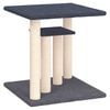 vidaXL Krabpaal met platforms 50 cm donkergrijs