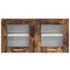 vidaXL Hangkast Gerookte Eik en Wit 80 x 31 x 40 cm Bewerkt hout